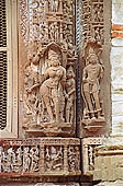 Khajuraho - Parvati temple, detail of the doorway 